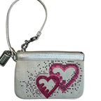 Coach Wristlet Pouch – Heart Rhinestone Design