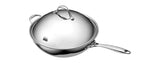 Cooks Standard Nc-00233 13 Inch Stainless Steel Wok With Lid