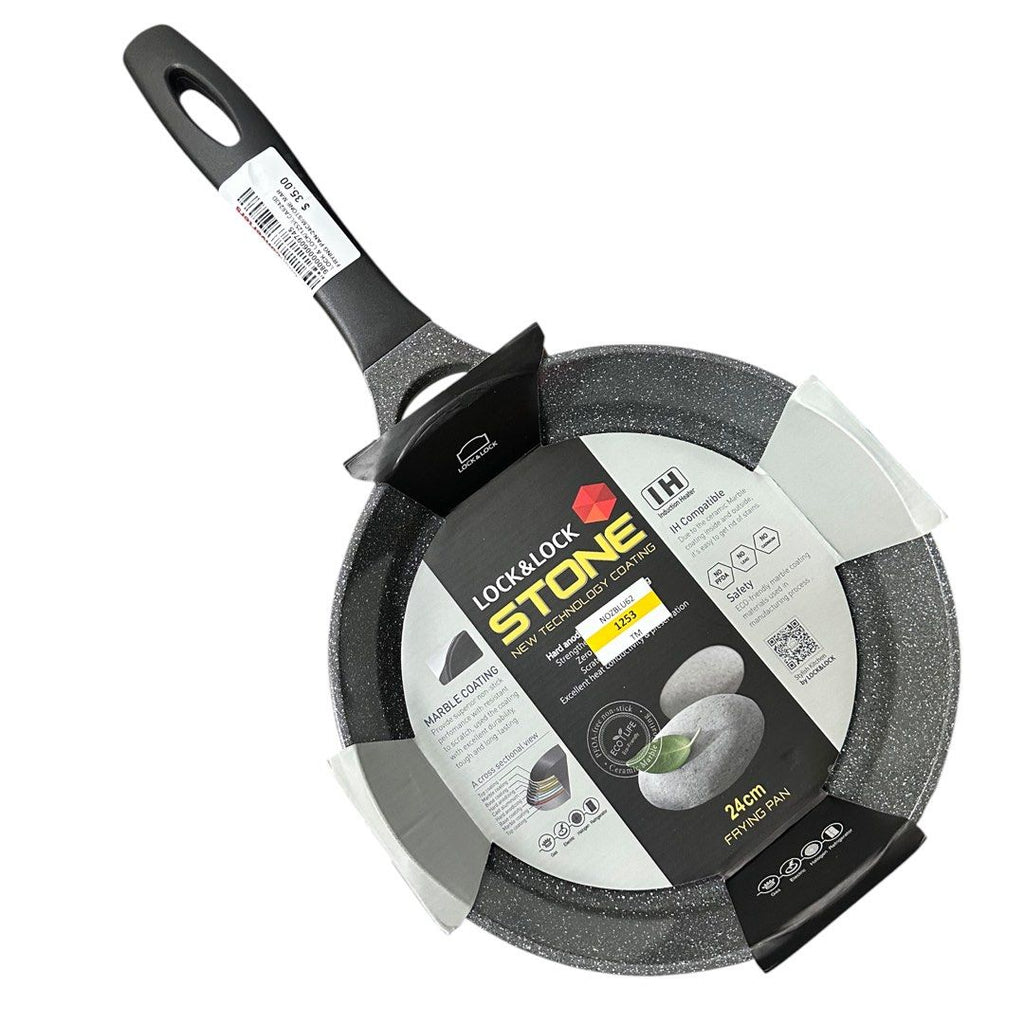 Lock & Lock Stone Marble Casting Frying Pan 24cm LCA6243D