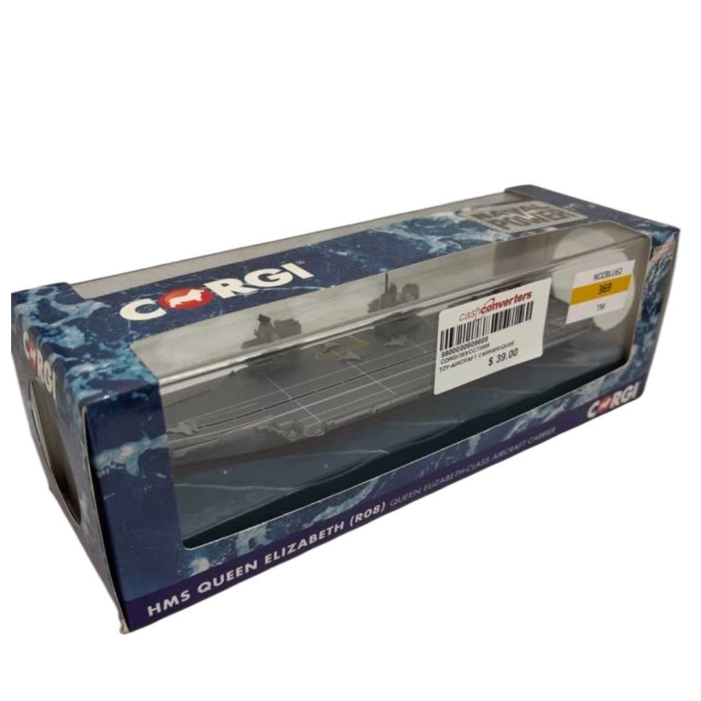 Corgi Diecast HMS Queen Elizabeth (R08) Queen Elizabeth-Class Aircraft Carrier 1:1250 Royal Navy Warship Military Display Model CC75000