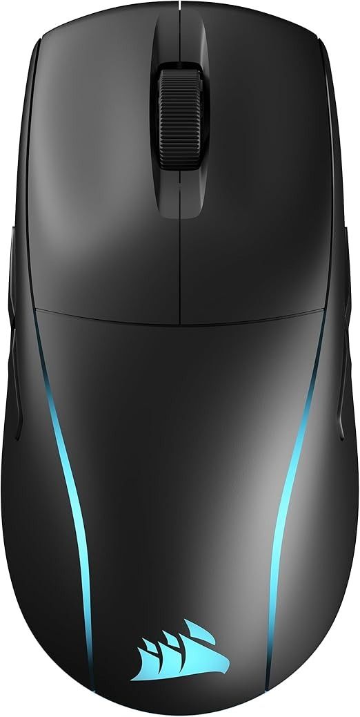 CORSAIR CH-931D010-AP M75 WIRELESS Lightweight RGB Gaming Mouse, Supports iCUE for FPS, 3.1 oz (89 g), 26000 DPI with QUICKSTRIKE, Bluetooth/SLIPSTREAM Wireless Connection, Black