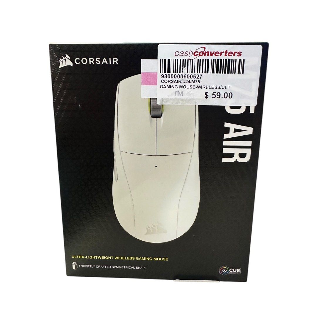 CORSAIR M75 AIR WIRELESS CH 931D101 AP Ultra Light Wireless Gaming Mouse White