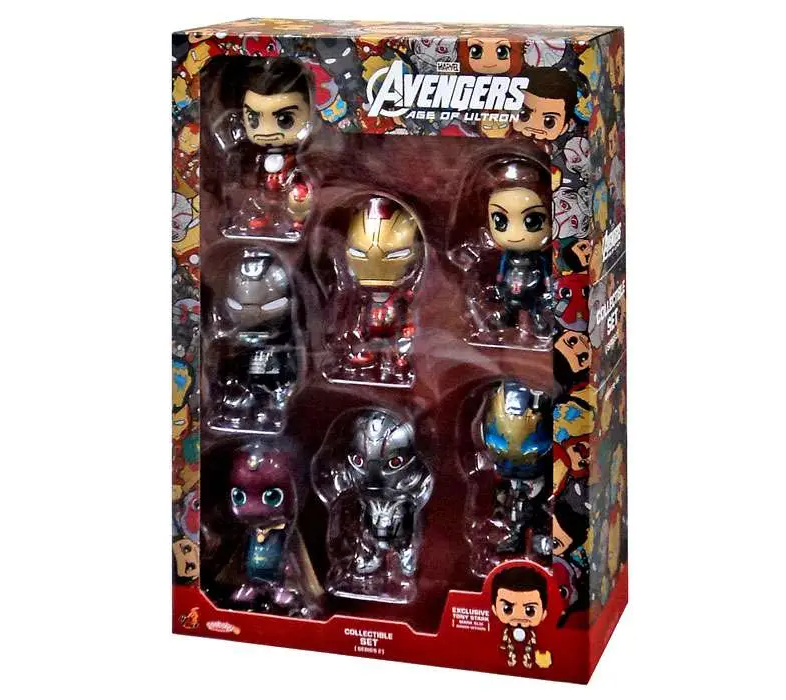 Marvel Avengers Age of Ultron Cosbaby Series 2 Mini Figure 7-Pack