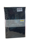 Cotton Pure Knitted Fitted Sheet King Black Stripe