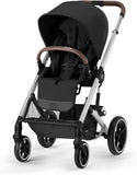 Cybex Balios S Lux 2 Stroller - Silver Frame and Moon Black Seat