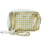 Bally Woven Checkerboard 3 Way Camera Bag Shoulder Bag