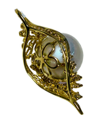 750YG South Sea Pearl And Diamond Pendant 7.5GM