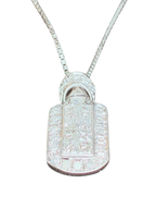 Platinum 900 Diamond Pendant Necklace