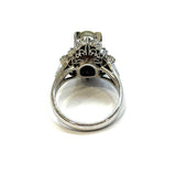 PT900 Chrysoberyl Cat's Eye & Diamond Ring
