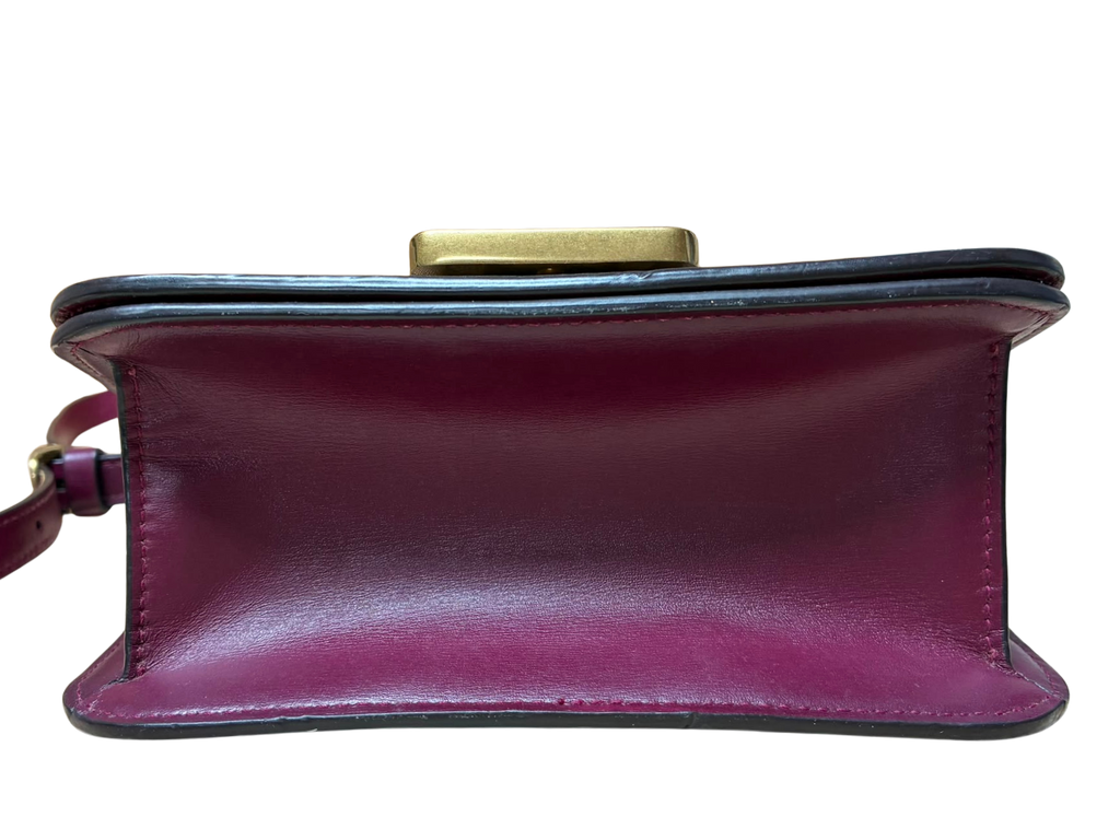 Coach Alie Shoulder Bag 18 In Signature Jacquard With Snakeskin Detail Brass Burgundy Blk Cherry