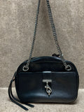 Rebecca Minkoff Lou Shoulder Bag Black Leather