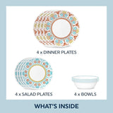 CORELLE Global Collection, Terracotta Dreams, 12-pc Dinnerware Set