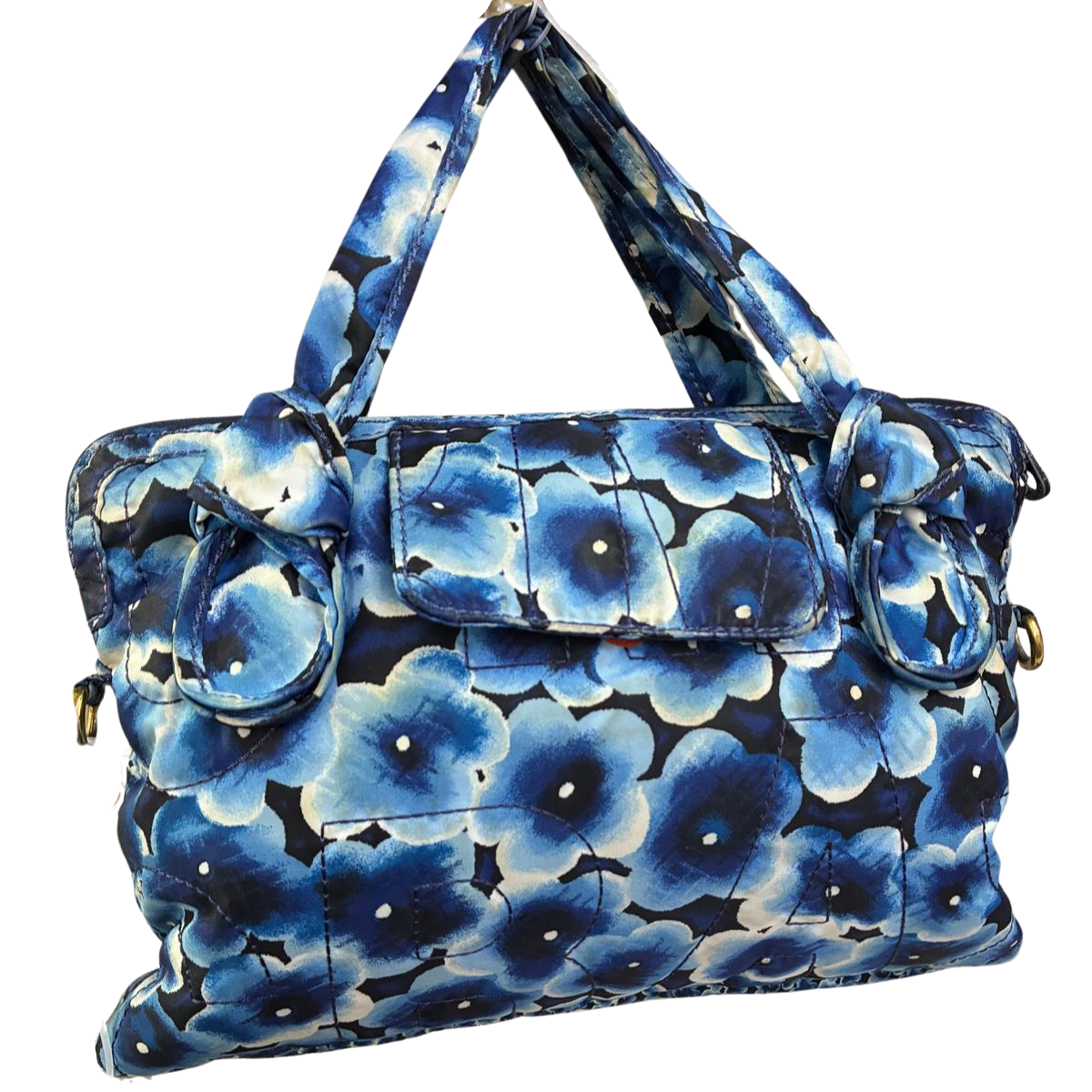 Marc By Marc Jacobs Blue Floral Nylon Tote