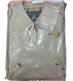Burberrys Vintage DoubleBreasted Trench Coat Beige Signature Check Lining Size 44Short