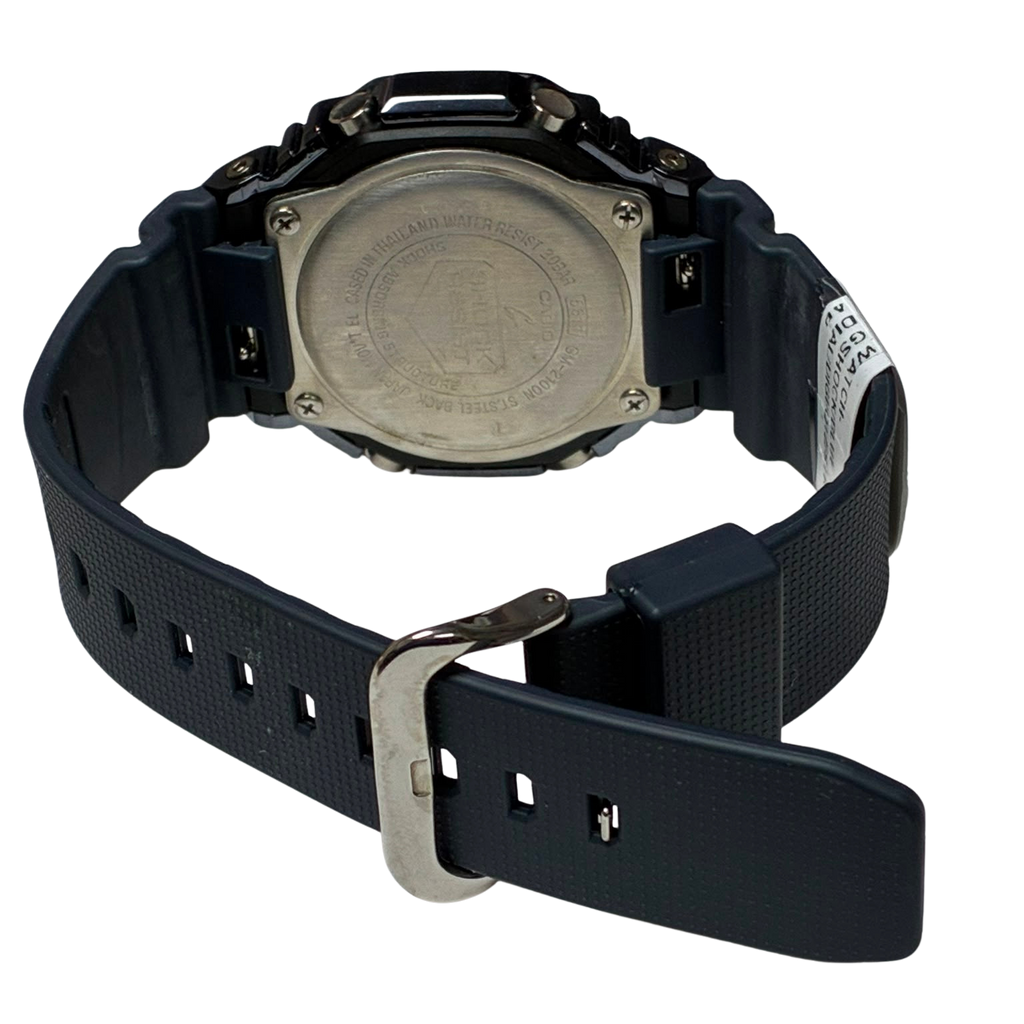 Casio GShock GM2100N2A Watch Blue Dial Navy Blue Resin Strap