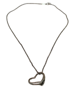 Tiffany And Co Elsa Peretti Open Heart Pendant Necklace Sterling Silver 4.7G