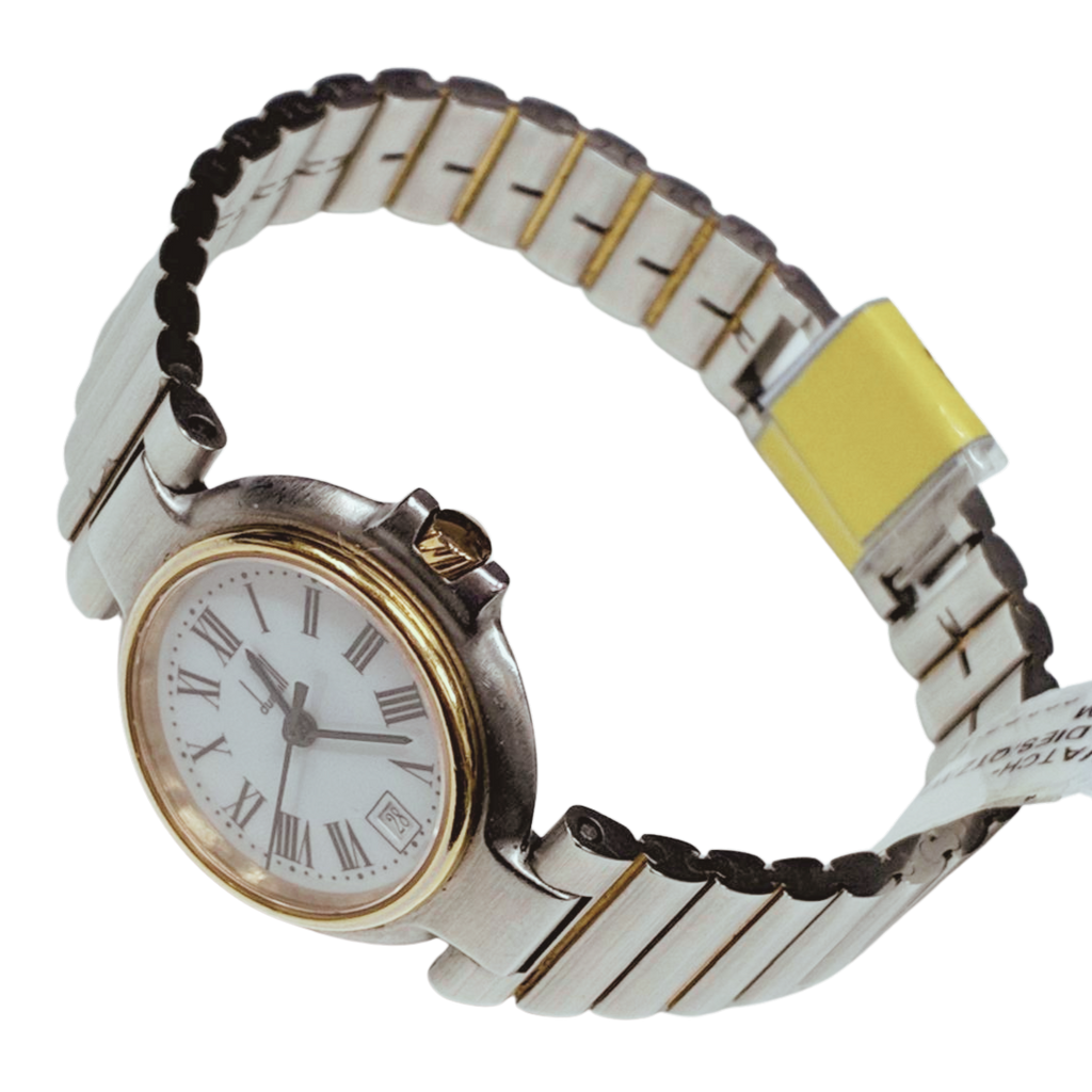 Alfred Dunhill Millennium T00 Quartz Womens Two Tone Wristwatch