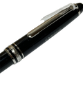 Montblanc Black Meisterstuck Resin Silver Tone Ballpoint Pen