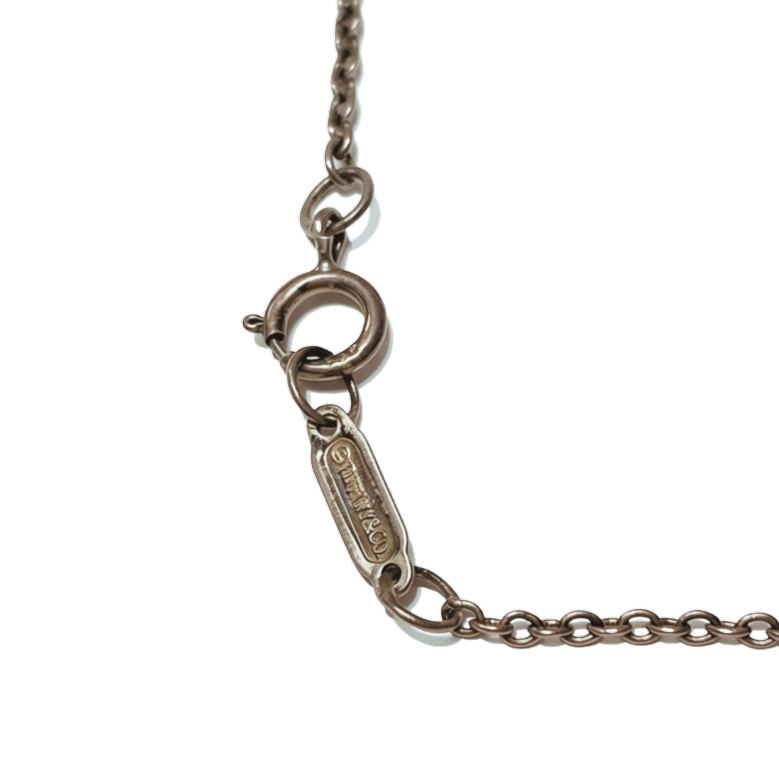 Tiffany And Co Sterling Silver Square Notes Pendant Necklace 5.7GM