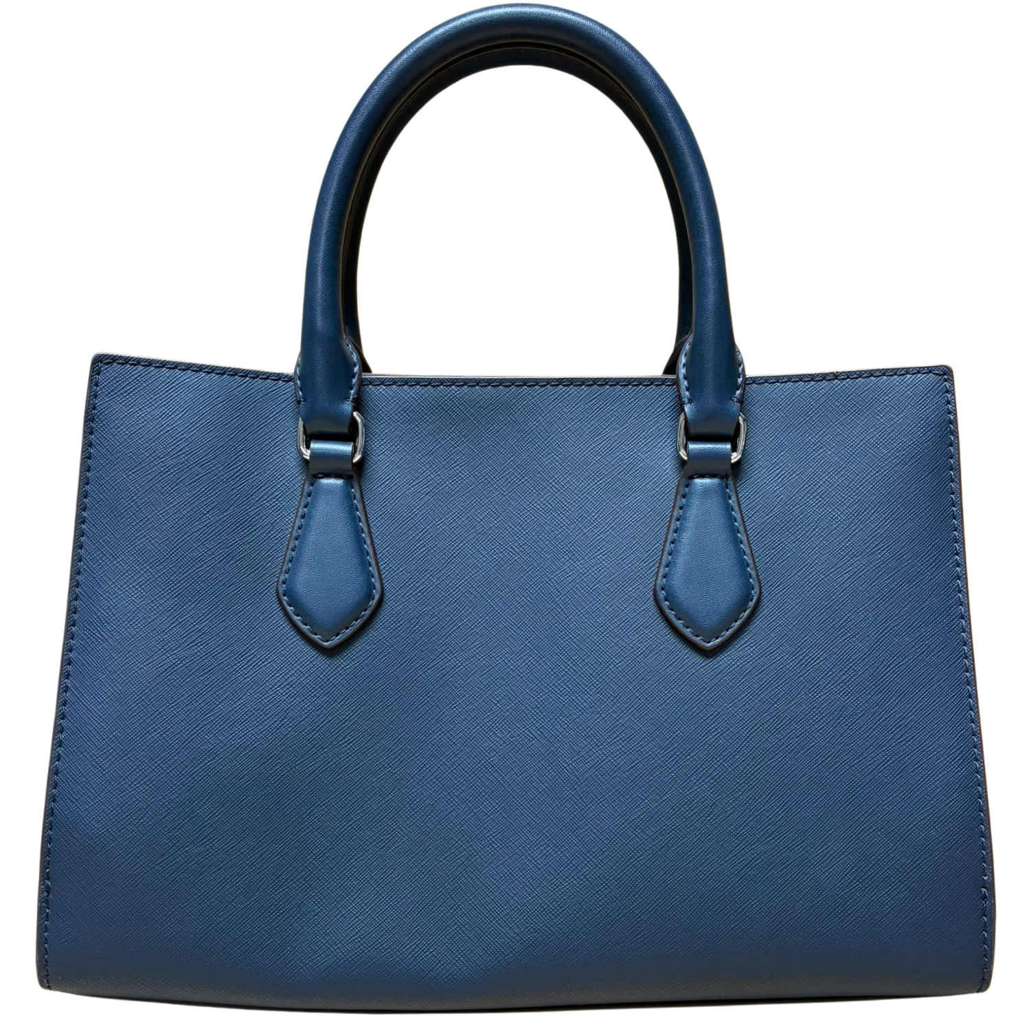 Michael Kors Sheila Medium Center Zip Satchel Crossbody Bag Navy Secondary image
