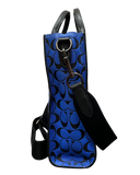 Coach Gotham Tall Tote Bag 24 Blue Fin Signature Leather