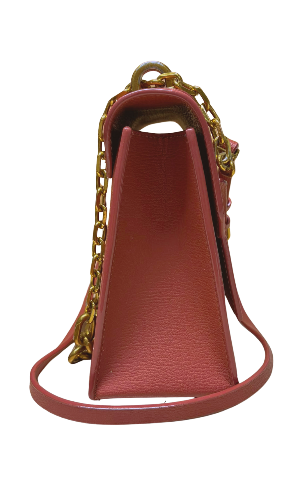 Charles And Keith CK2807011502 Front Flap Chain Handle Crossbody Bag Brick