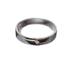 750WG Mens Band Ring With Diamond 4.7G