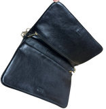 Tory Burch Bombe Reva Clutch Shoulder Bag Black