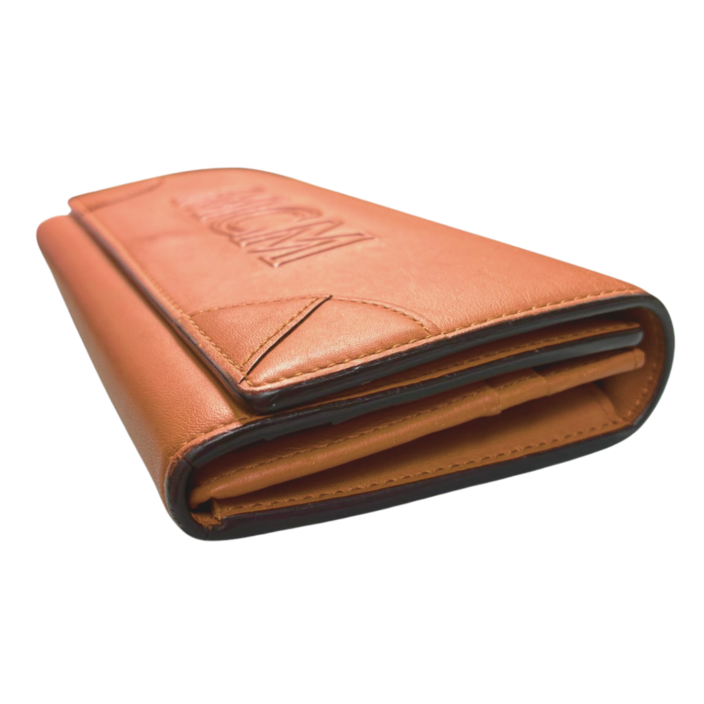 MCM Aren Large Logo Continental Flap Wallet