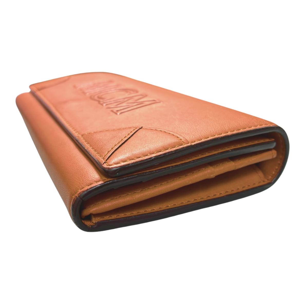 MCM Aren Large Logo Continental Flap Wallet