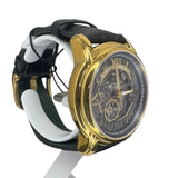 Aries Gold Automatic Leather Strap Watch 9005A