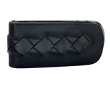 Bottega Veneta Intrecciato Money Clip Black Lambskin Leather