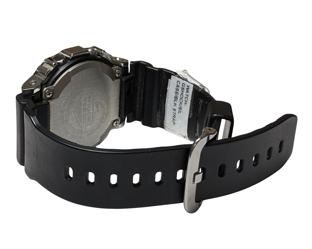 Casio GShock GM5600 Metal Bezel Silver Black Watch