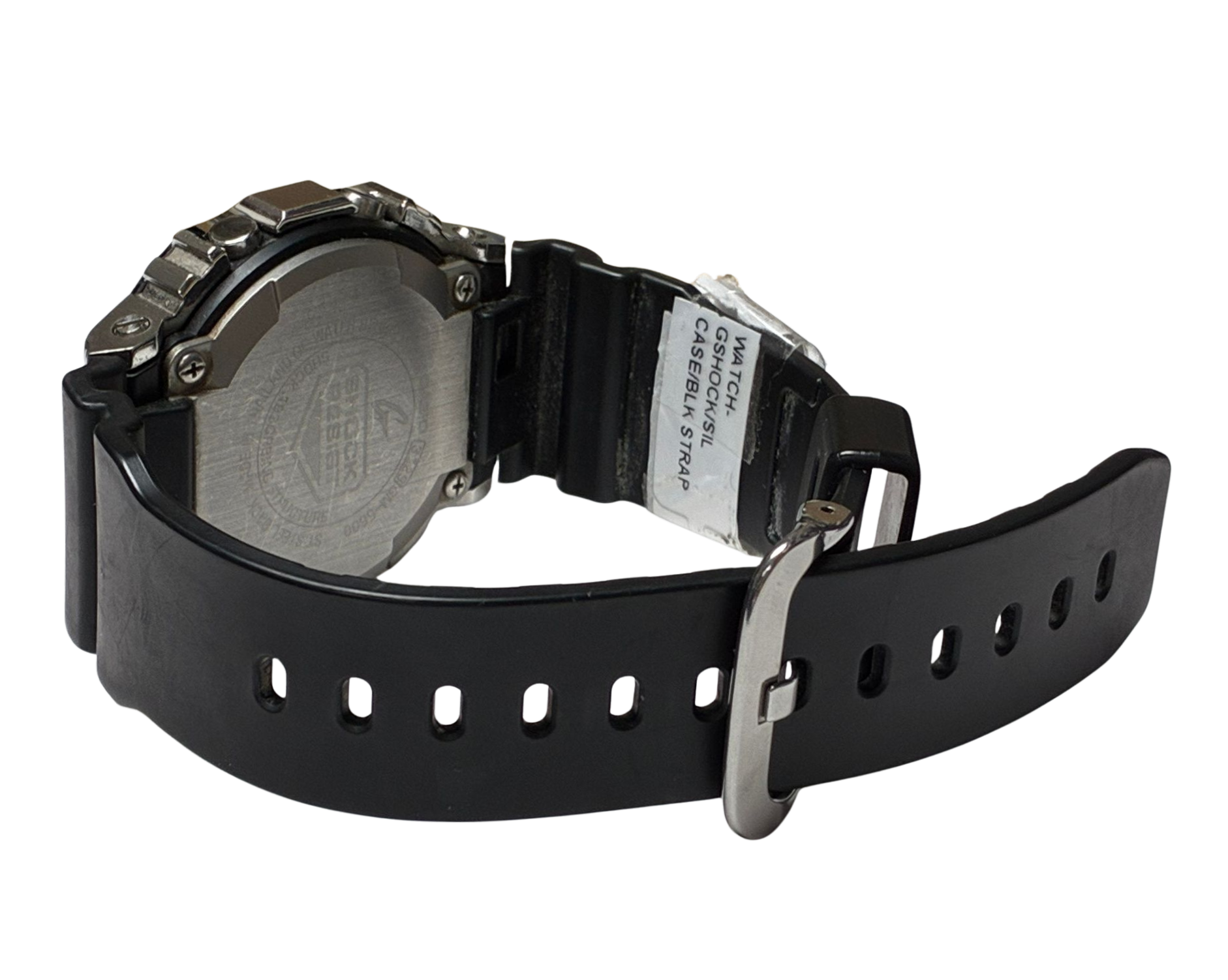Casio GShock GM5600 Metal Bezel Silver Black Watch