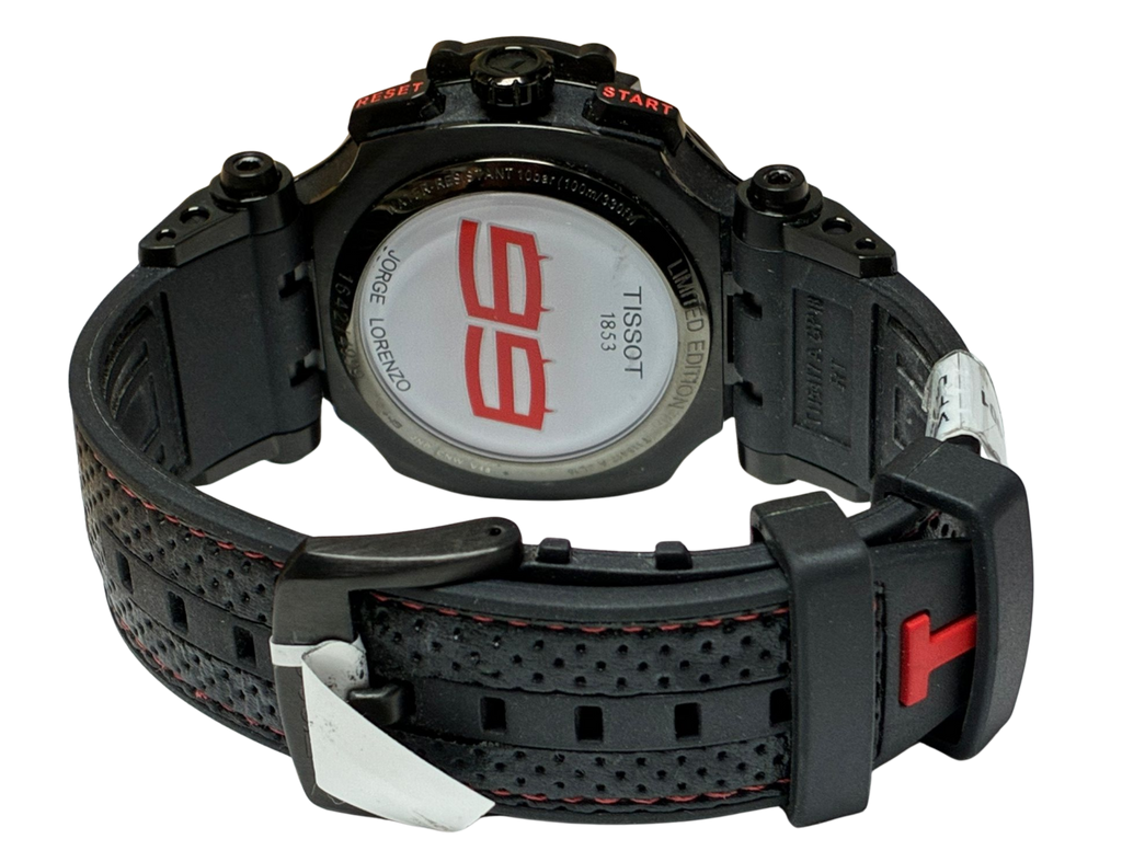 Tissot Mens TRace Jorge Lorenzo 2018 Limited Edition Chronograph 42mm Watch T115417