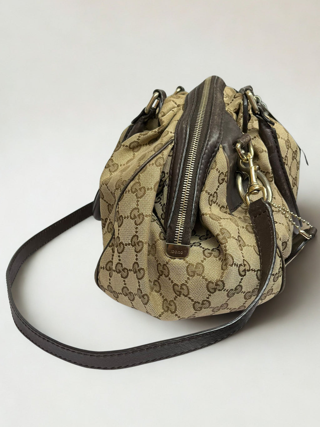 Gucci Sukey GG Canvas Boston Bag
