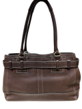 Coach Brown Leather Tote Bag Hampton Pebbled F06S 10213