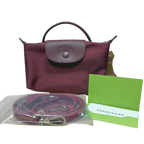Longchamp Le Pliage One Pouch With Handle Burgundy