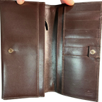 Gucci Brown GG Monogram Canvas Long Wallet