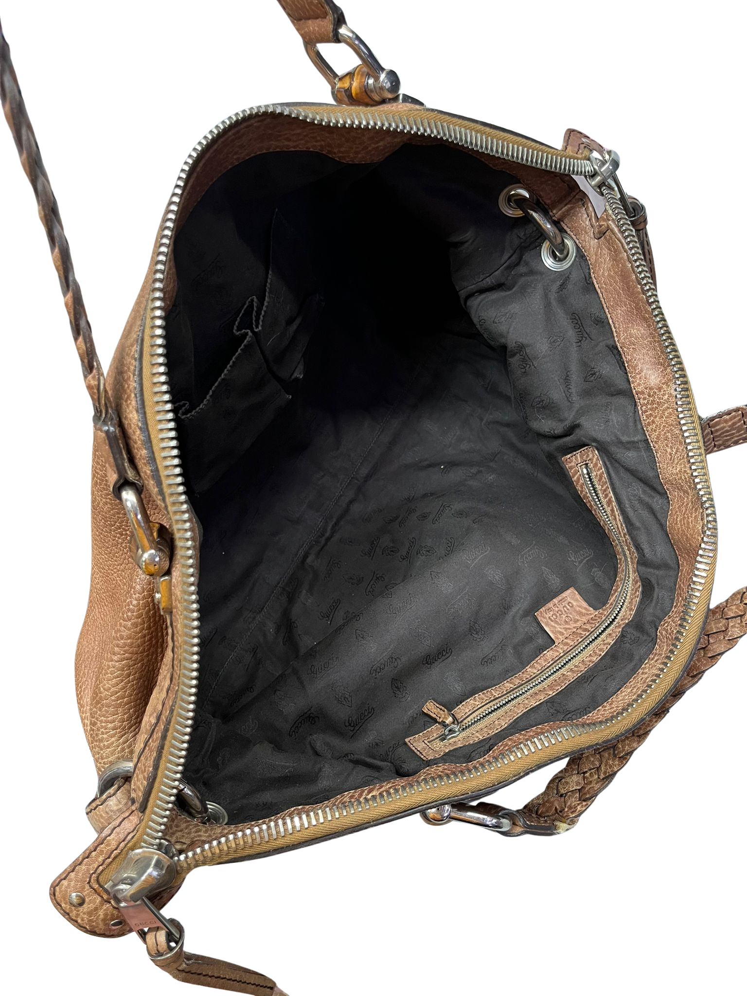 Gucci Bamboo Bar Shoulder Bag brown