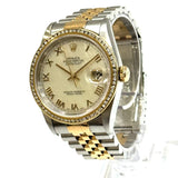Rolex, Datejust 16233 Halfgold MOP Dial 36mm Automatic Watch