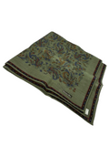 Christian Dior Paisley Cotton Handkerchief Green