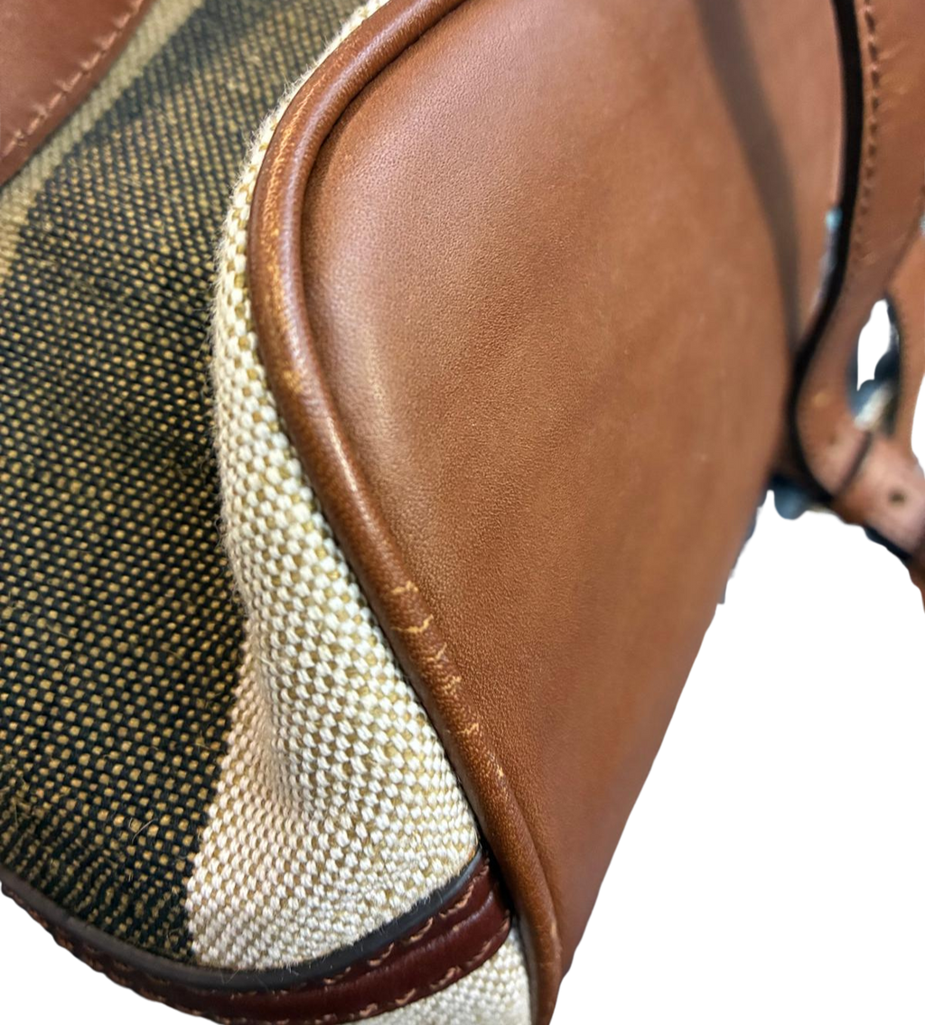 Burberry Camouflage Trimmed Ashby Bucket Bag