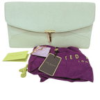 Ted Baker Mint Green Pony Hair Fur Envelope Clutch Bag