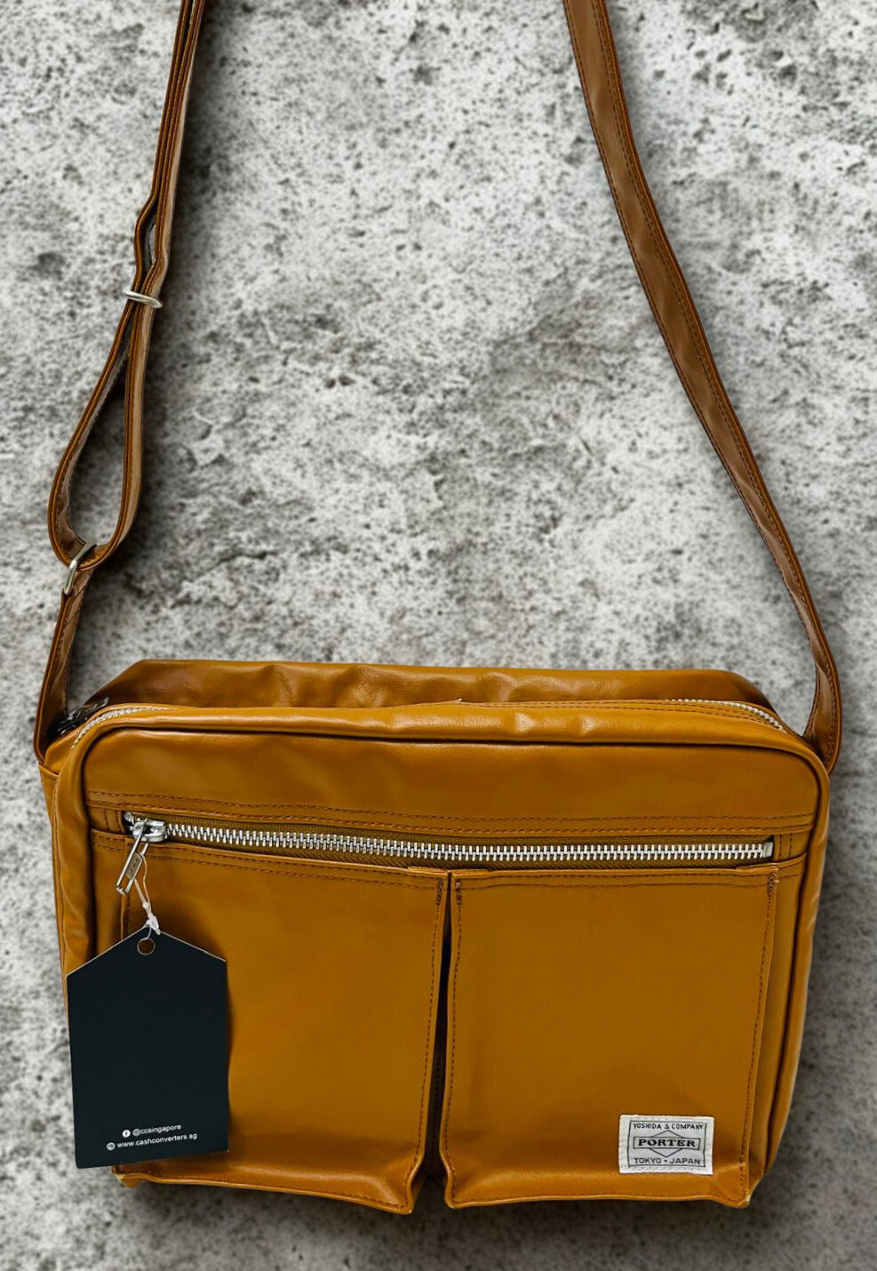 Yoshida And Company Porter Freestyle Shoulder Bag Camel