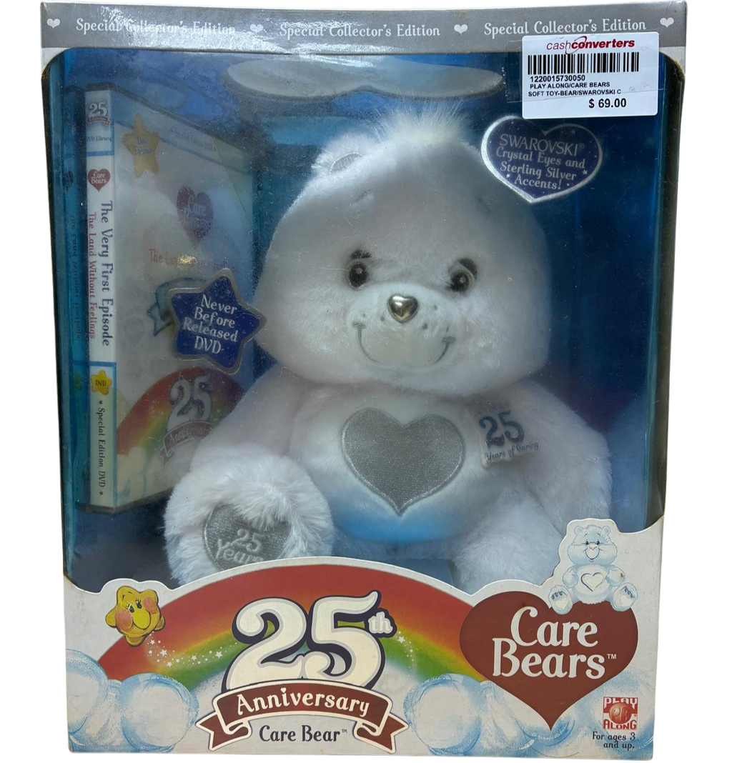 Care Bear With Swarovski Crystal Eyes 25th Anniversary Collectors Edition