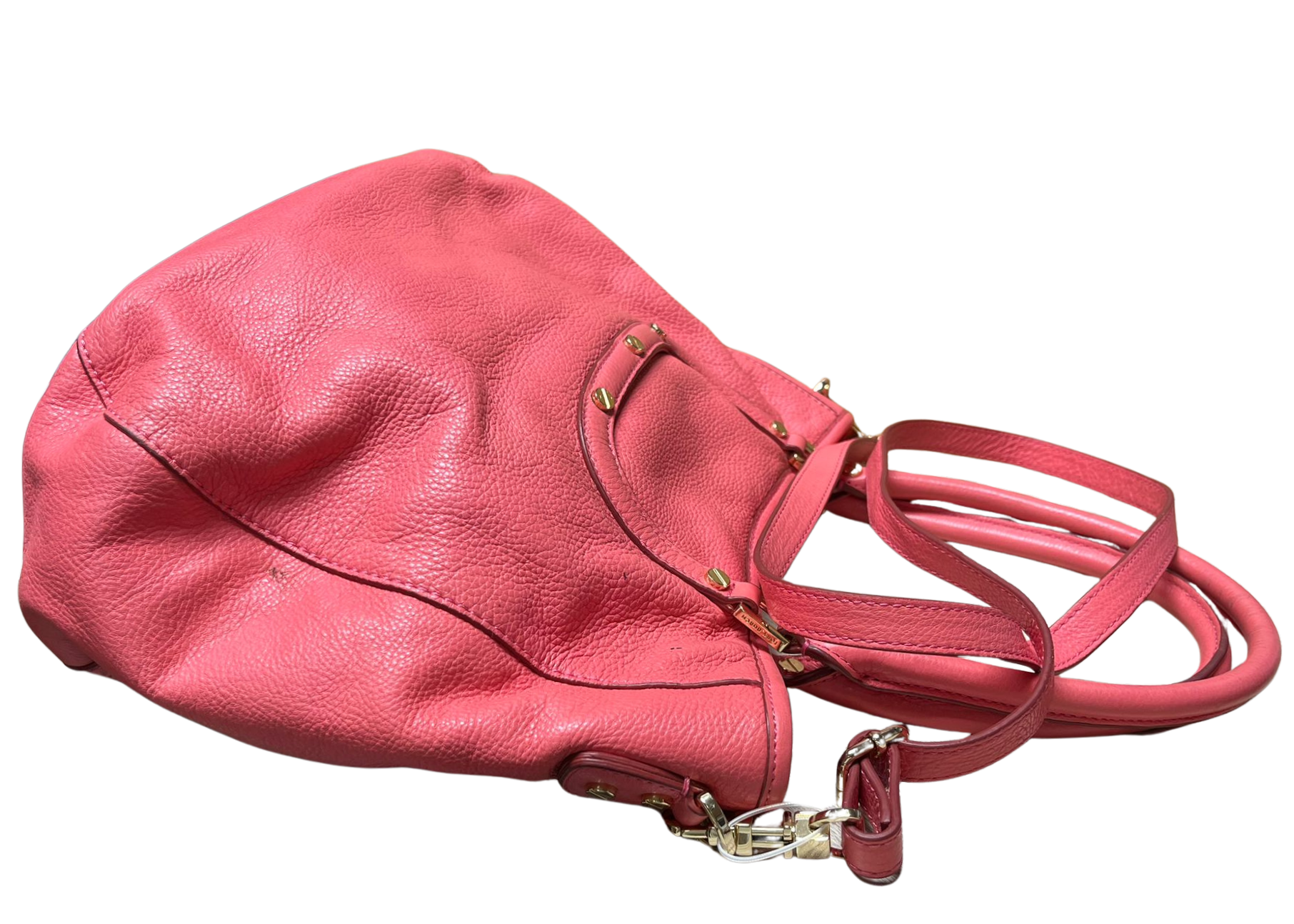 Tory Burch Tote Bag Peach Leather 2 way