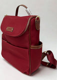 Santa Barbara Nylon Backpack Medium Wine Red