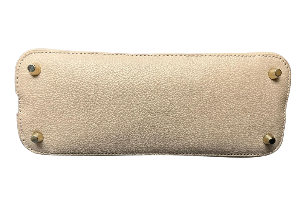 Furla Beige Leather Small My Piper Top Handle Bag