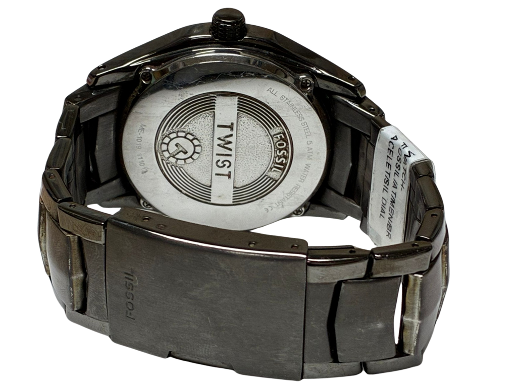 Fossil Twist Automatic Watch ME1019 Stainless Steel Anthracite GreyBand